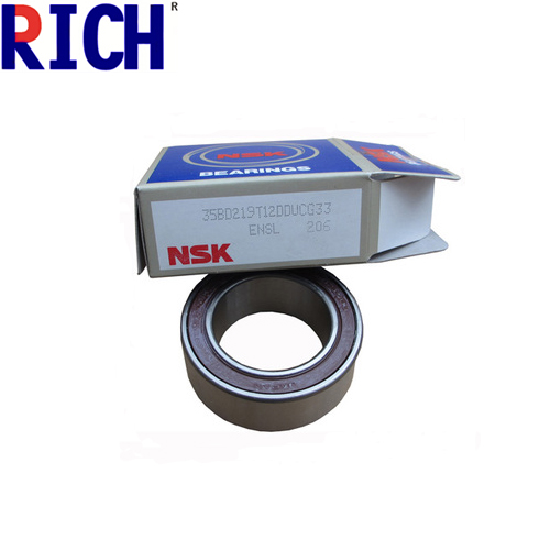 Moderate Axial Loads AirCon Compressor Bearing Low Power Loss For Automobile