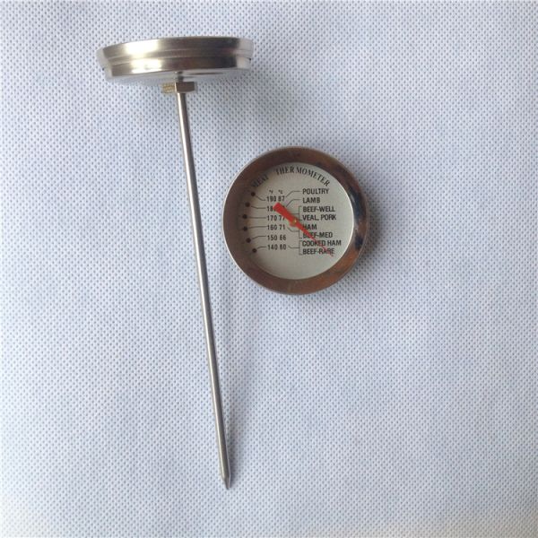 Durable Mechanical Bimetallic Food Meat Thermometer With Food Safety Probe