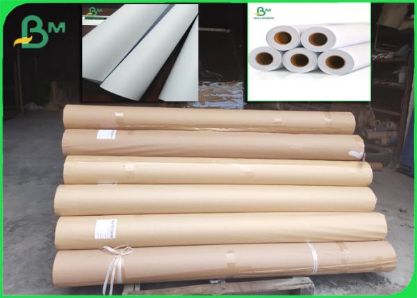 Quality Inkjet Plotter Paper Rolls 70gsm Width 64" For HP Plotter A4 Size Free for sale