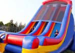 Rainbow Commercial Inflatable Slide For Big Event / Screamer Inflatable Bounce