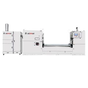 Auto Pu Foam Cutting Machine cylinder foam round peeling auto roll up Machine TDPB-1900