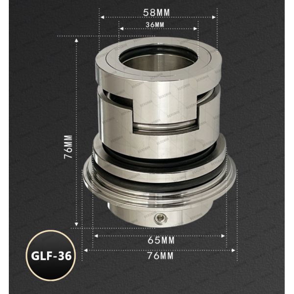 BERGMAN Replace Grundfos GLF-16mm CR CRN CRI Pump Mechanical Seal HQQV HQQE 96511845 96511844 96511848