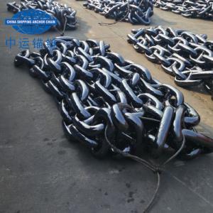 China Factory Supply  Black Painted Stud Link Anchor Chain on sale