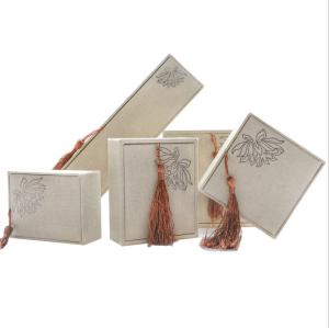 China Personalized Design Jewelry Gift Box Packaging Necklace With Tassel on sale