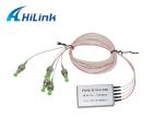 Hilink Mini Optic Switch 1X4 Single Mode FiHigh Channel Isolation With SC LC FC