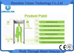 Buy cheap 0-255 Sensitivity multi zones walk through metal detector , security walk through gate product