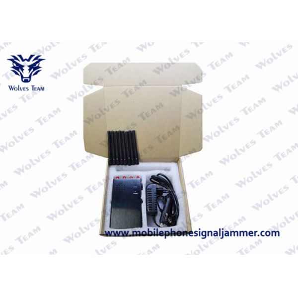 8 Antenna Handheld Jammers WiFi and 3G 4GLTE 4GWIMAX Phone Signal Jammer