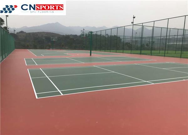 Quality Cushion Elastic SPU Flooring 1.6Mpa Hard Top Soft Bottom for sale
