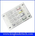 Panel Mount Numeric Metal Keypad In 4 x 4 Matrix For Game Machine And Kiosk