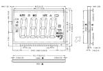 Pin Connector STN LCD Display Customized Electronic Clock Display