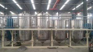 First-level  Refining Stainless steel 1TPD scale edible oil refinery machine