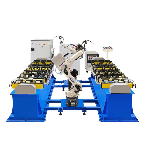 Quality 1.4m Six Axis Robotic Mig Welding Machine Industrial Welding Robot For Welding Beam Bracket for sale