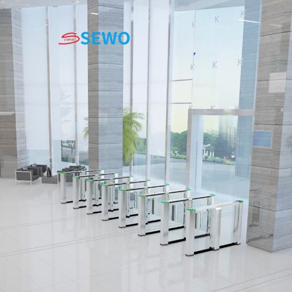 RS485 TCP/IP One Way Turnstile Gate Speed Gates Fingerprint Time Attendance