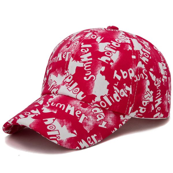 print logo baseball caps and hats men 100% polyester piping running hat custom outdoor sports caps color:red