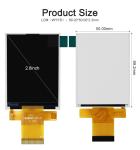 Polcd MCU 9 BIT 2.8 Inch Lcd Tft Display 240X320 Tft Color Screen Commercial