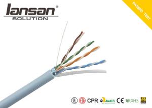 China UTP FTP 0.48mm 0.511mm HDPE Cat5e Network Cable on sale