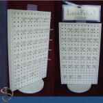 Pegboard countertop rotating display rack / Display Rack on table / Metal Hooks