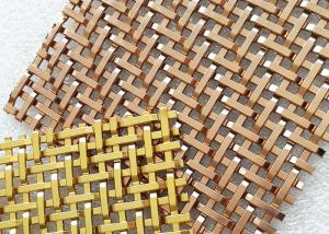 3.6mm PVD Decorative Metal Mesh Panels Plain Woven Stainless Steel