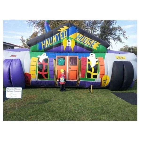 Digital Printing Inflatable Sport Games Haunted House Maze Tunnel