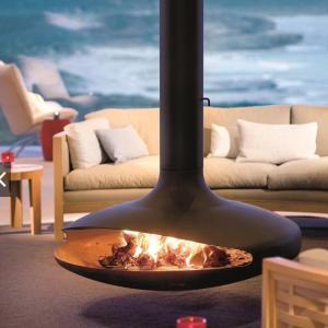 China 700mm Wood Burning Carbon Steel Hanging Suspended Ceiling Fireplace on sale