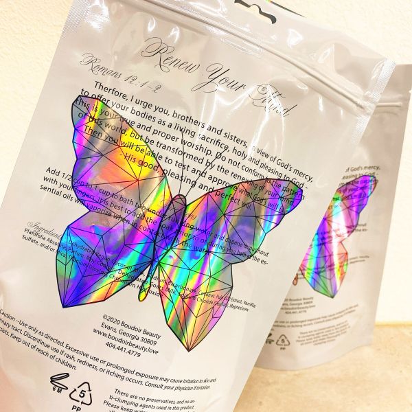 16oz Smell Proof Digital Printed Custom Stand Up Pouch For Milk Bath