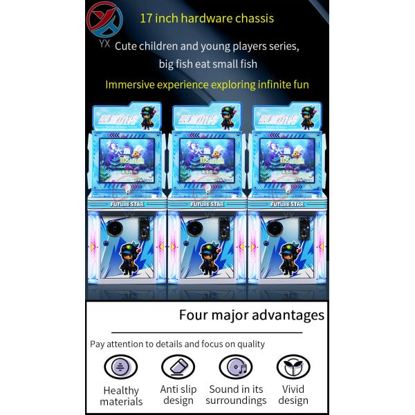 Big Fish Eating Small Fish Hungry Predator Fish Eat Fish Joystick Coin-Operated Game Machine