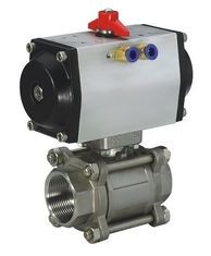 Pneumatic Water Oil Gas Acid Stainless Steel Flanged Ball Valve SS -20℃ - 190℃