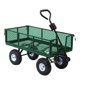 Buy cheap 17KGS Capacity Heavy Duty Cart Wagon With 4 Wheels And Mesh Structure product
