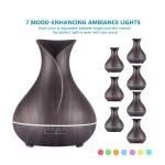 400ml Tulip Shape Dark Wood Grain Aromatherapy Diffuser