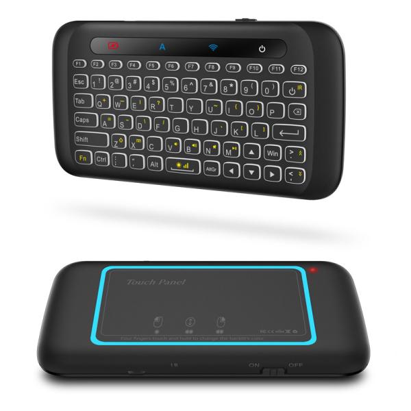 H20 Multimedia Ergonomics Touch Pad Keyboard Dual Size Backlight 2.4Ghz keyboard