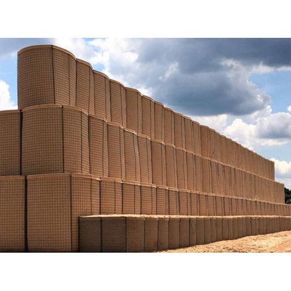 50x50mm Galvanized Steel Gabion Barrier for Military Defense