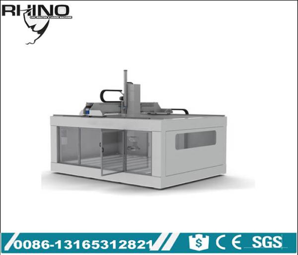 Quality Full Cover 5 Axis CNC Wood Milling Machine , 3D Mould Multi Axis CNC Router for sale