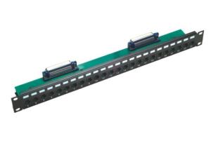 Buy cheap Rj21 To Rj45 Patch Panel 24 Port Cat5E 50 Micro For Networking / Cabling product