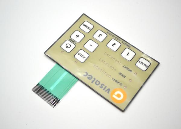 Quality Push Button Metal Dome Membrane Switch Embossed And Tactile 80*80mm for sale