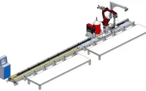Flexible Teaching-Free Multi-Axis Welding Robot for Hybrid Production Lines