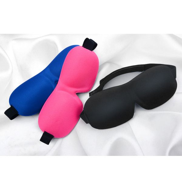 Polyester Foam 3D Sleeping Eye Mask Adjustable Sleep Mask