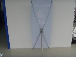 Retractable X Frame Banner Stand , Full Color Printing Trade Show Banner Stands 80*180cm