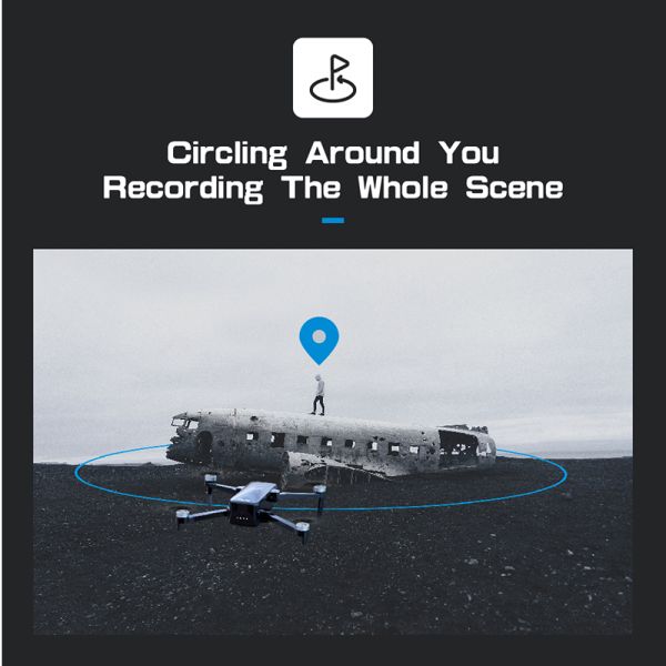 50 Times Zoom Rc Ufo Mini Drone Toy , Drone Quadcopter 4k Dual Camera Optical Flow