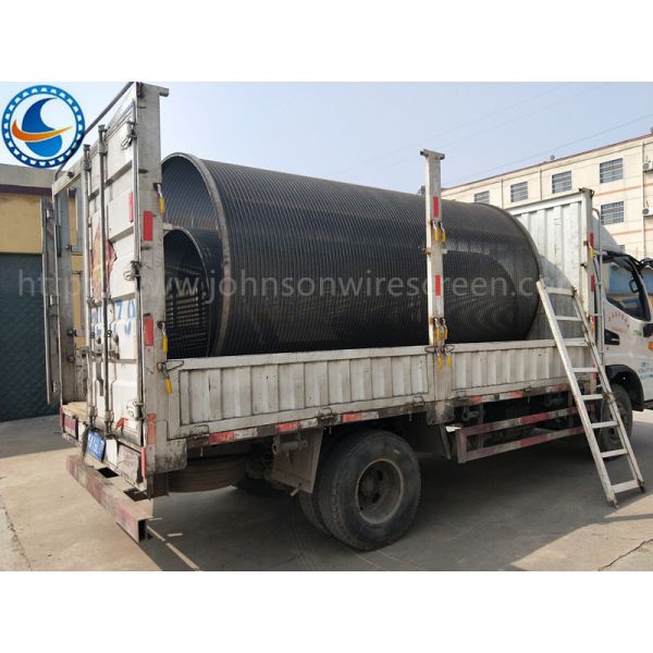 Large Roary Drum Screen Wedge Wire Cylinder Screen Filter For Solid Filtration