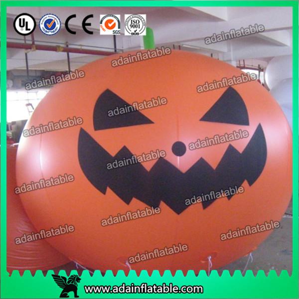 Quality Party Inflatable Helium Pumpkin / Halloween Inflatables With Smiling Face for sale