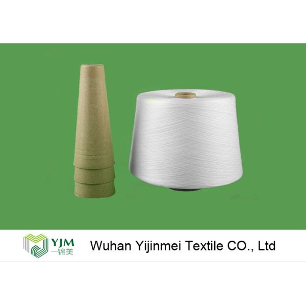 Pure White TFO Plastic Cone Spun Polyester Sewing Thread 20s / 2 Packing By PP Bag