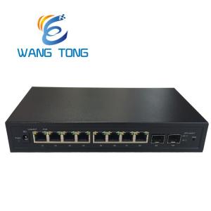 Network Fiber Optic POE Switch 8GE Lan +2GX SFP Gigabit Ethernet Web SNMP Management