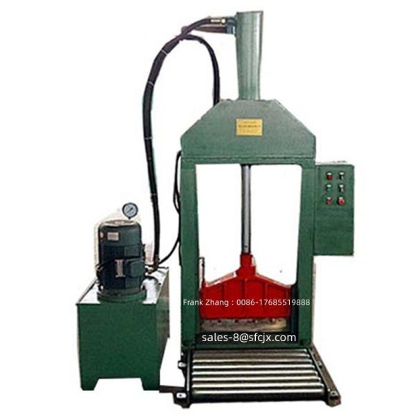 Quality XQL-80 Rubber Cutting Machine Single Knife Rubber Block Cutter Blade Positioning Can Be Adjusted for sale
