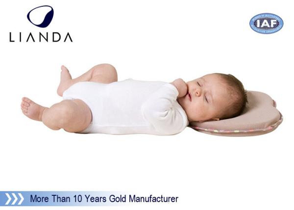 Quality Colorful Anti Apnea Round Baby Caring Pillow To Stop Flat Head , Nontoxic Organic Cotton for sale
