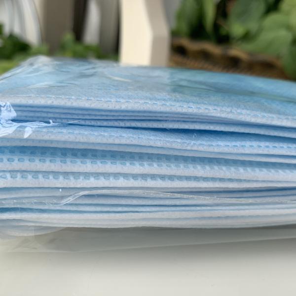 Quality 3 Ply Disposable Mouth Mask , Anti Allergic Non Woven Fabric Mask for sale