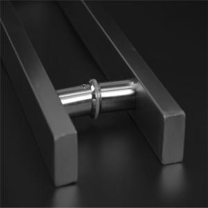 Glass door handle, hairline finish stainless steel door handle European style large pull handle