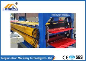 Buy cheap Low Noise Double Deck Roll Forming Machine 8-12m/Min For Standard Solution product