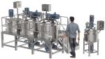 SS316/304 Liquid Detergent Mixer With Hydraulic Lifting And Double Jackets