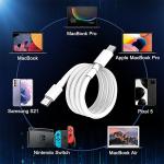 100W 5A USB C To USB C Cable Type C Charger Cord Compatible With MacBook Pro Air
