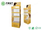 POP Recyclable Cardboard Floor Stand Glossy / Matt Lamination Custom CMYK
